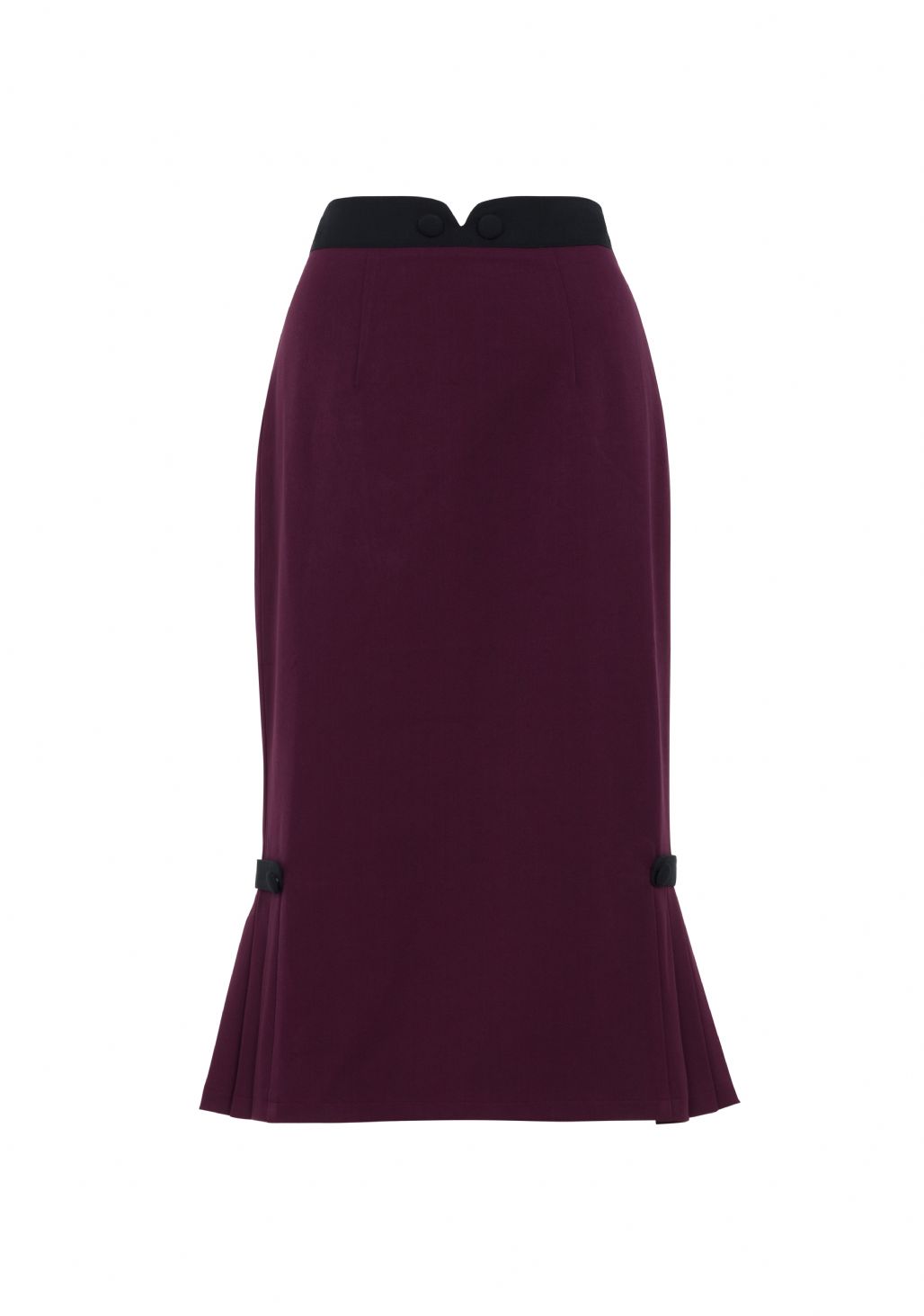 Violetta Pleated Hem Pencil Skirt-Purple – Trivium Violetta Pleated Hem Pencil Skirt-Purple – Trivium
