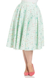 Lilly Retro Scooter Print Swing Skirt