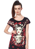 Black Queen On The Forest T - Shirt Dress