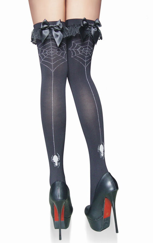 Spider Thigh High Stockings