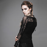 Gothic Long Sleeves Top With Lace