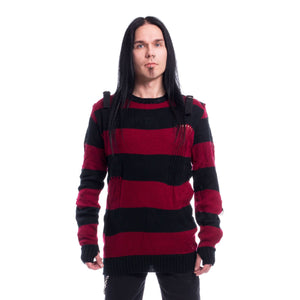 Ammo Gothic Men's Black/Red Sweater