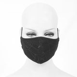 Washable Reusable Gothic Fabric Mask Spider Web Unisex