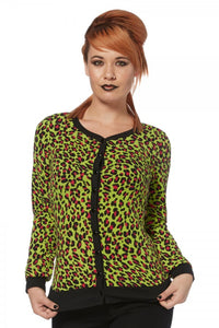 Neon Leopard Cardigan