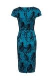 Rockabilly 50s Vintage Dress Blue