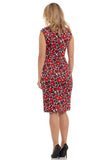 Sienna Red Floral Pencil Dress