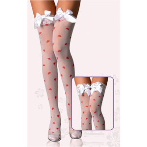 Opaque Heart Stockings Thigh High Stockings