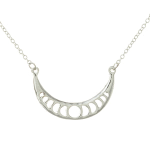 Lunar Cycle Moon Phases Necklace